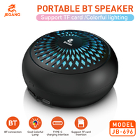 JEQANG JB-696 Mini Enceinte Portable Son Basse Haute Qualité LED RGB Réduction de Bruit Étanche BT Sans Fil pour Utilisation Extérieure