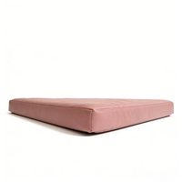 Lit pour chat et chien Yang Yang Pet Tech en tissu, luxueux, rose, rectangulaire, amovible, lavable, antidérapant, avec mousse à mémoire de forme