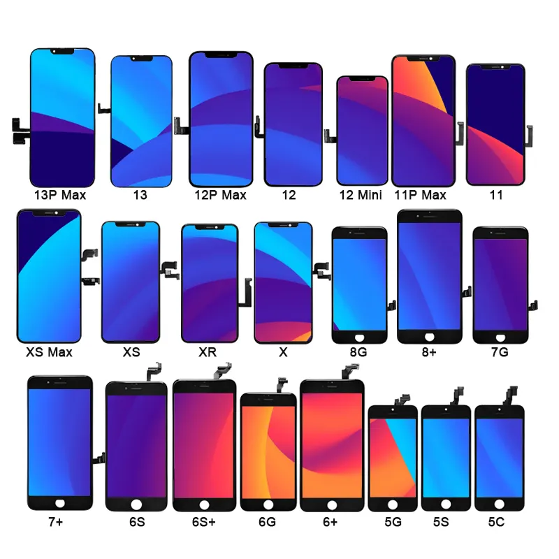 IPhone 5 6 6s 7 7p 8 plus 10 x xs max xr 11 pro 12 13 14 수리점 오리지널 gx oled lcd 디스플레이 스크린 프레임 용 스크린 패널