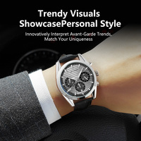 Montre classique pour homme avec logo personnalisé, mouvement japonais, bracelet en cuir et acier inoxydable, cadran à quartz, style sport, 20 mm