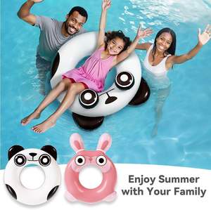 Flotadores Inflables de PVC con Forma de Animales Adorables, Anillos de Natación de Panda y Conejo para Niños - Product Image 5