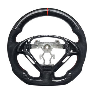 Volante de Cuero Perforado de Fibra de Carbono de Calidad Superior para Infiniti G27 G37 - Product Image 1