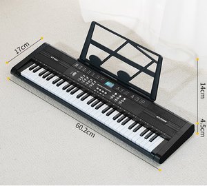 Jouets pour enfants en gros, piano électronique 61 touches portable avec microphone, cadeau, jouet musical, piano - Product Image 6