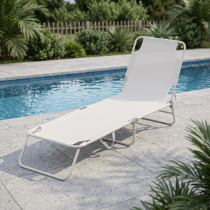 Sedia Pieghevole Leggera Portofino Est con Schienale Regolabile in Tessuto Oxford per Spiaggia, Picnic, Campeggio, Pesca e Parco - Product Image 3