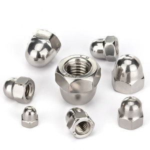 Tuercas hexagonales de acero al carbono niqueladas con precio de fábrica al por mayor, de M3 a varios tamaños métricos, tuercas de capuchón hexagonal personalizables - Product Image 4