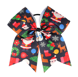 Toptan Yeni Noel Yüksek Kaliteli Saç Bağları Kızlar İçin Saç Tokası Noel Kardan Adamı Özel Saç Tokaları Mutlu Noeller - Product Image 6