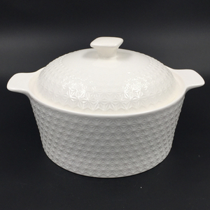 Gros Offre Spéciale 3-4L BLANC Nouvel Os Chine Céramique Porcelaine Grand Soupe Et Stock Pot Soupière - Product Image 2