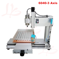 Machine de gravure verticale 2.2KW 5 axes 1500W 2200W CNC Router 6040 Metal Milling Machine