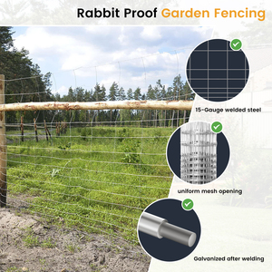 High Quality Hot Dipped Galvanized Welded Wire <b>Mesh</b> with Different Opening Sizes for Farm Fence - Product Image 3
