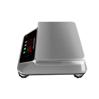 Industriële roestvrijstalen weegschaal 6kg waterdichte digitale weegmachine met dubbele LED-display