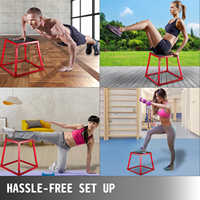 Plataforma Pliométrica para Ejercicios de Fitness - Caja de Salto de 12/18/24 Pulgadas para Entrenamiento Pliométrico