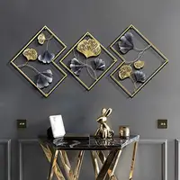 Bohemian dekorasyon Modern DekArt tarzı yaprak özel Metal duvar dekoru