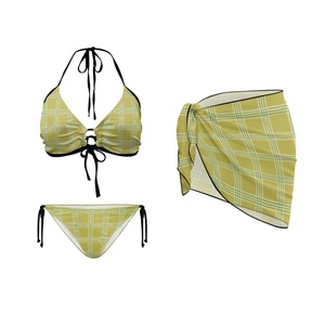 Pareo de Playa con Logotipo Personalizado, Estampado Hawaiano Palaka, para Mujer, Falda Envolvente para <span class=keywords><strong>Bikini</strong></span>, Translúcida, y Conjunto de Micro <span class=keywords><strong>Bikini</strong></span> Sexy - Product Image 5