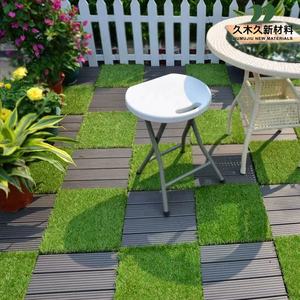 Piastrelle in legno composito di legno moderno impermeabile ignifugo piastrelle per esterni ad incastro Wpc per giardino terrazzato - Product Image 2