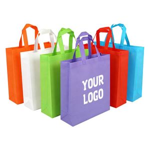 Logo Tote Custom Reusable Shopper Promotional Pp With Logos Wholesale Eco Non Woven Bag Shopping - Product Image 1