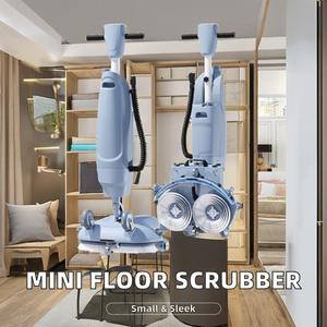 Mini machine à <span class=keywords><strong>laver</strong></span> les sols électrique <span class=keywords><strong>sans</strong></span> <span class=keywords><strong>fil</strong></span> à double moteur avec composants en plastique Moteur central - Product Image 3