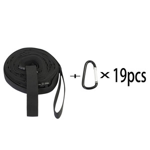 <span class=keywords><strong>Tendedero</strong></span> para acampar al aire libre de 19 anillos con cordón de tienda Almacenamiento de embarque para senderismo Mochila Camping Essential - Product Image 5