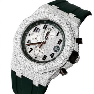 นาฬิกาแฟชั่นโมอิสซาไนต์ควอตซ์ พร้อมสายสแตนเลสสตีลแบบกำหนดเอง - Product Image 1