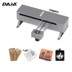 DAJA DJ7 Automatic Diy Price In Nepal Marking Acrylic Lacrosse Ball Nameplate Rotary Attachment Laser Fruit Engraving Machine