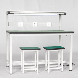 Banc de travail antistatique pour atelier, avec support lumineux, emballage, table d'inspection de laboratoire, établi de travail lourd - Product Image 6