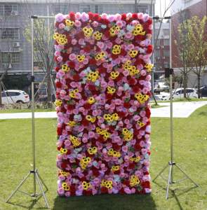 Muro <span class=keywords><strong>de</strong></span> <span class=keywords><strong>Flores</strong></span> Artificiales para Ceremonia <span class=keywords><strong>de</strong></span> Boda, Tela <span class=keywords><strong>de</strong></span> Protección Ambiental, Decoración <span class=keywords><strong>de</strong></span> Boda, Fondo <span class=keywords><strong>de</strong></span> <span class=keywords><strong>Flores</strong></span> <span class=keywords><strong>de</strong></span> Seda, <span class=keywords><strong>Guirnalda</strong></span> - Product Image 2