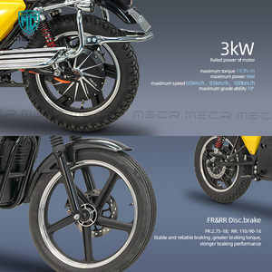 MECR CB ขายตรงจากผู้ผลิต มอเตอร์ไซค์ 72V 3000W กำลังสูง ระยะทางไกล สำหรับผู้ใหญ่ การขนส่ง V - Product Image 4