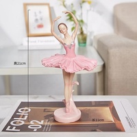 SE7ART Petite Statue de Danseuse en Résine, Création Artistique, Fille Dansante, Ornement de Bibliothèque Tendance, Cadeau Saint-Valentin Anniversaire