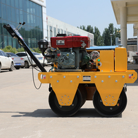 Mini-compacteur vibrant à double tambour de 550 kg pour sol et asphalte, fabriqué en Chine, à vendre