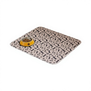 Alfombrilla Impermeable y Transpirable para Perros, Resistente a Orina, Lavable y Duradera, con Diseño de Huellas y Huesos, para Mascotas - Product Image 1