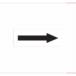 Straight Right Arrow <b>Stickers</b> for Traffic Safety & Beverage/Beer/Coffee Industrial Use-3M Adhesive Waterproof Parking Guidance - Product Image 3