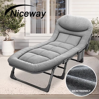 Lit pliant simple avec cadre métallique, matelas souple, style amélioré, promotion, mobilier de salon