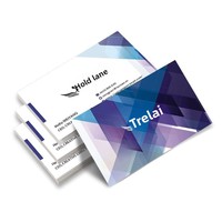 Biglietti da Visita Personalizzati - Opzioni di Stampa Logo Disponibili, Carta Patinata Laminata Impermeabile; Codice QR WeChat per Assicurazioni e Prestiti