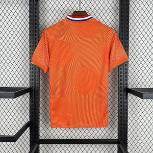 高品質ポリエステル100%繊維 ダッチオレンジ レギオンブルー 大人用サッカーユニフォーム フットボールシャツ 2026ワールド - Product Image 3