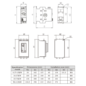 고성능 소프트 스타터 대형 할인 슈퍼 품질 AC 컨트롤러 삼상 모터 0.<span class=keywords><strong>4</strong></span>-137KW 소프트 스타터 380 440V VFD - Product Image 5