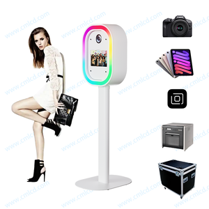 Chaîne d'approvisionnement mondiale <span class=keywords><strong>photobooth</strong></span> Shell Ovale Faceplate Photo Booth avec lumières led pour <span class=keywords><strong>mariage</strong></span> <span class=keywords><strong>photobooth</strong></span> avec flight case - Product Image 3