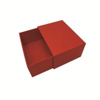 Boîte à tiroir coulissant pour cosmétiques, parfums, vernis à ongles, stylos, emballage avec laminage mat, gaufrage, recyclable, impression de logo personnalisé, éponge