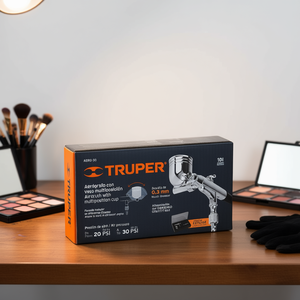 Pistola de Pulverización tipo Aerógrafo de Alimentación por Gravedad Truper AERO-30 con Vaso Multi-Posición - Product Image 2