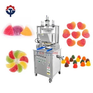 Reduced cleaning time Real time production monitoring stand up pouch filling and sealing machine for gummy