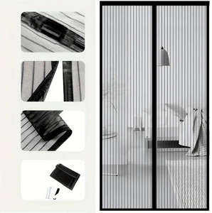 JINFUDA Moustiquaire magnétique <span class=keywords><strong>anti</strong></span>-<span class=keywords><strong>bruit</strong></span>, <span class=keywords><strong>anti</strong></span>-moustiques, <span class=keywords><strong>anti</strong></span>-insectes, de haute qualité, <span class=keywords><strong>anti</strong></span>-poussière, pour <span class=keywords><strong>porte</strong></span>, <span class=keywords><strong>rideau</strong></span> d'été - Product Image 4