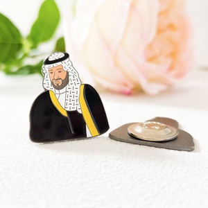 Arabia Saudita KSA Prince Mohammed bin <span class=keywords><strong>Salman</strong></span> broche alfileres Día Nacional broche esmalte suave insignia de Metal imanes - Product Image 5