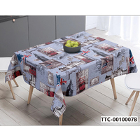 Nappe en PVC robuste et écologique, résistante aux taches, facile à nettoyer, personnalisable, protection de table en vinyle pour intérieur et extérieur, banquets