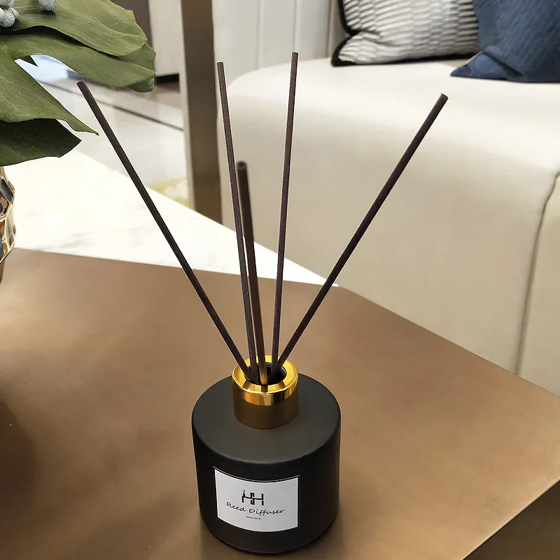 Thuis Luchtverfrisser Essentiële Olie Zwart Riet Diffuser Aroma Synthetische Vezels Sticks