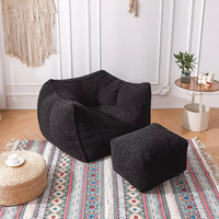 Canapé-lit simple de style européen avec repose-pieds, canapé une place pour salon, canapé moderne personnalisé de petite taille