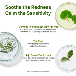 AVCA Cica Tea Tree Revitalizing Calming <b>Face</b> Serum 100ml Redness Sensitive Blemish-Prone Skin Oil Control 3-Year Shelf Life for - Product Image 4