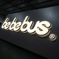 Lettres de logo LED personnalisées, enseigne en métal 3D, acrylique rétroéclairé, publicité pour studio photo, toile de fond photo, hôtels, magasins, entreprises
