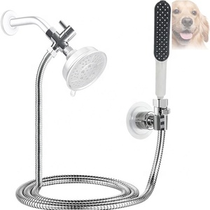 NZMAN Meilleur accessoire de <span class=keywords><strong>douche</strong></span> pour chien, accessoire de tuyau de lavage pour chien avec inverseur en T en métal, fournitures de bain pour chien avec 4 modes de pulvérisation - Product Image 1