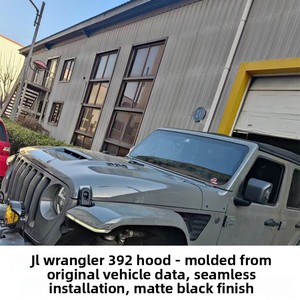 Cofano Motore in Acciaio Argentato per Jeep Wrangler JK 07-25, Modifica Hellcat Avenger <span class=keywords><strong>10</strong></span>° Anniversario, Parti Esterne - Product Image 5