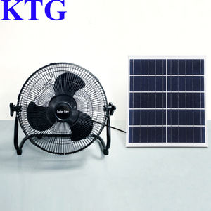 OEM Outdoor Home Solar Electric Power Fan 12 Polegada Portátil Recarregável Ventilador Energia Solar Stand Fan - Product Image 2