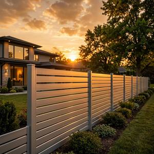 Clôture de jardin en aluminium à lattes, sans soudure, personnalisée, avec revêtement PVDF, pour piscine, villa, extérieur, fabrication OEM - Product Image 4
