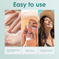 Essence solaire hydratante naturelle et biologique à l'extrait de céramide, protection anti-UVA/UVB SPF 50, vente en gros